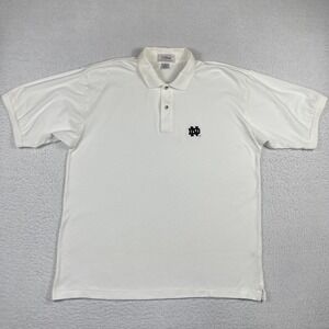 Notre Dame Polo Shirt Mens XL Vintage Titleist Golf Made In USA Fighting Irish